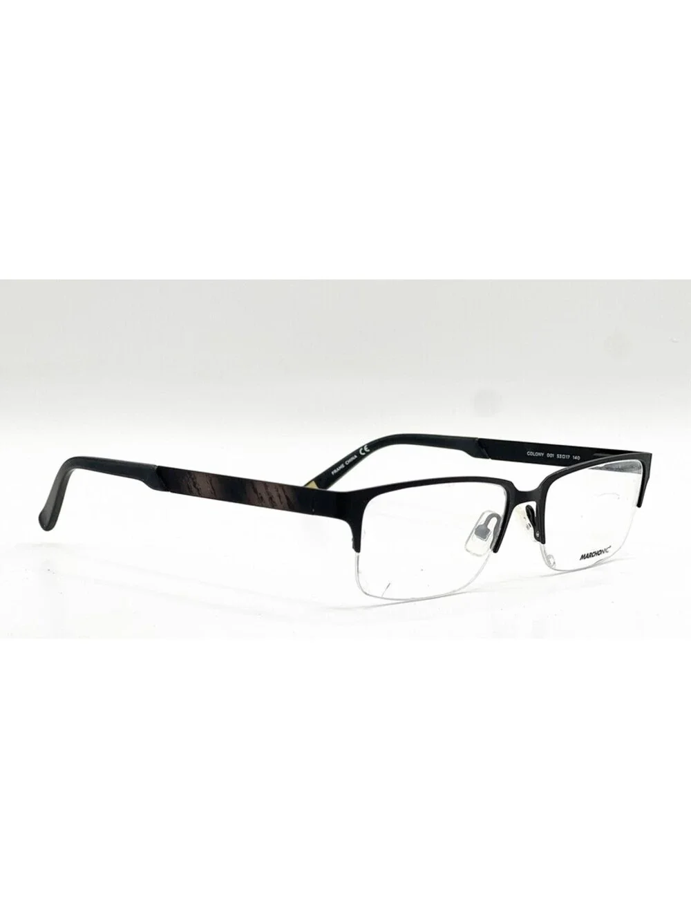 Marchon Nyc Colony 001 Black Authentic Eyeglasses 53-17-140